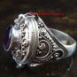 925 Silver Amethyst Poison Ring LR-605-KT