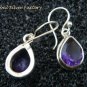 Sterling Silver Teardrop Amethyst Earrings ER-685-KT