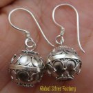 Sterling Silver Bali Chime Ball Earrings 12mm CBE-135-KA