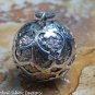 Sterling Silver Asteroid Surface Chime Ball Pendant CH-363-KT