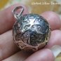 Sterling Silver Asteroid Surface Chime Ball Pendant CH-363-KT