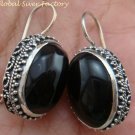 Large 925 Silver & Black Onyx Earrings ER-694-KT