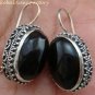 Large 925 Silver & Black Onyx Earrings ER-694-KT