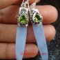 Sterling Silver Chalcedony Dangle Earring w/Gem ER-630-KT