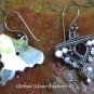 Silver Pearl and Garnet Earrings ER-789-NY