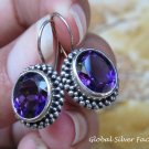 Sterling Silver and Amethyst Gemstone Earrings ER-796-KT