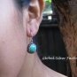 Sterling Silver and Turquoise Gemstone Earrings ER-804-KT