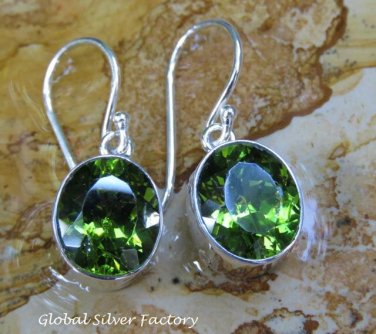 Sterling Silver and Peridot Gemstone Earrings ER-809-KT