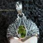 925 Silver Paua Shell & Peridot Goddess Pendant GDP-1003-PS