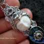 925 Silver Paua Shell & Mix Gems Goddess Pendant GDP-1005-PS
