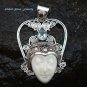 Silver Topaz Crown Goddess Pendant GDP-1043-PS