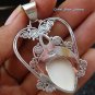 Silver Topaz Crown Goddess Pendant GDP-1043-PS