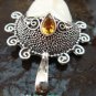 Silver & Citrine Goddess Pendant GDP-1061-PS