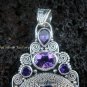 925 Silver & 5 Amethyst Goddess Pendant GDP-727-PS
