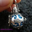 Silver Rainbow Moonstone Harmony Ball Pendant HB-107-KT