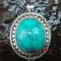 925 Silver Large Turquoise Locket/Keepsake Pendant LP-208-KA