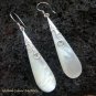 Sterling Silver Long MOP Shell Earrings ER-508-KT