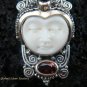 925 Silver & Garnet Goddess Pendant GDP-796-PS