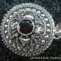 Sterling Silver Bali Round Keepsake Locket Pendant w/Gem LP-214-IKP