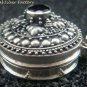 Sterling Silver Bali Round Keepsake Locket Pendant w/Gem LP-214-IKP
