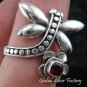 Sterling Silver Garnet Butterfly Ring RI-195-KT