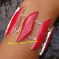 Sterling Silver & 7 Pieces Natural Coral Bracelet SBB-370-KT