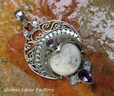 Amethyst and Silver Goddess Pendant GDP-1304-PS