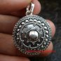 Round 925 Silver Bali Locket Pendant LP-195-IKP