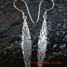 Sterling Silver Bali Tribal Earrings SE-194-KT