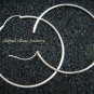 Sterling Silver 60mm  in Diameter Hoop Earrings SE-237-KT