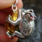 Sterling Silver Frog Chime Ball Pendant CH-143-KT