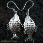 Sterling Silver Fish Earrings SE-102-KA