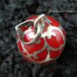 Sterling Silver Red Chime Ball Pendant 12mm CH-245-KT