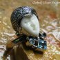 Blue Topaz and Silver Goddess Ring GDR-1305-PS