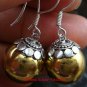 Silver Balinese Chime Ball Earrings CBE-101-KA