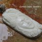 Silver Carved Woman Eagle and Flower Pendant BP-210-KA