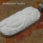 Silver Carved Woman Eagle and Flower Pendant BP-210-KA