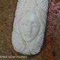 Silver Carved Woman Eagle and Flower Pendant BP-210-KA