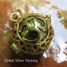 Silver and Gold Plated Om Design 24mm Chime Ball Pendant GPB-103-KT