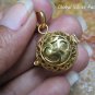 Silver and Gold Plated Om Design 24mm Chime Ball Pendant GPB-103-KT