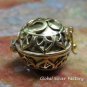 Silver and Gold Plated Om Design 24mm Chime Ball Pendant GPB-103-KT