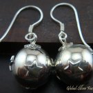 Sterling Silver Star Chime Ball Earrings CBE-122-KT