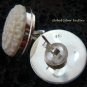 925 Silver Carved Flower Design Earrings ER-511-KA