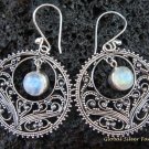 925 Silver Moonstone Bali Ornate Design Earrings ER-518-KT