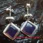 Sterling Silver Square Amethyst Earrings ER-637-KT