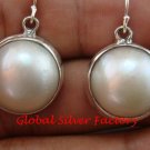 Large & Bold Mabe Pearl in 925 Sterling Silver Eerrings ER-648-KT