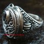 New Model 925 Silver Blue Topaz Poison Ring LR-609-PS