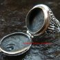 New Model 925 Silver Blue Topaz Poison Ring LR-609-PS