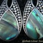 Sterling Silver Paua Abalone Shell Earrings ER-629-KT