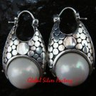 Sterling Silver White Pearl Earrings ER-636-KT